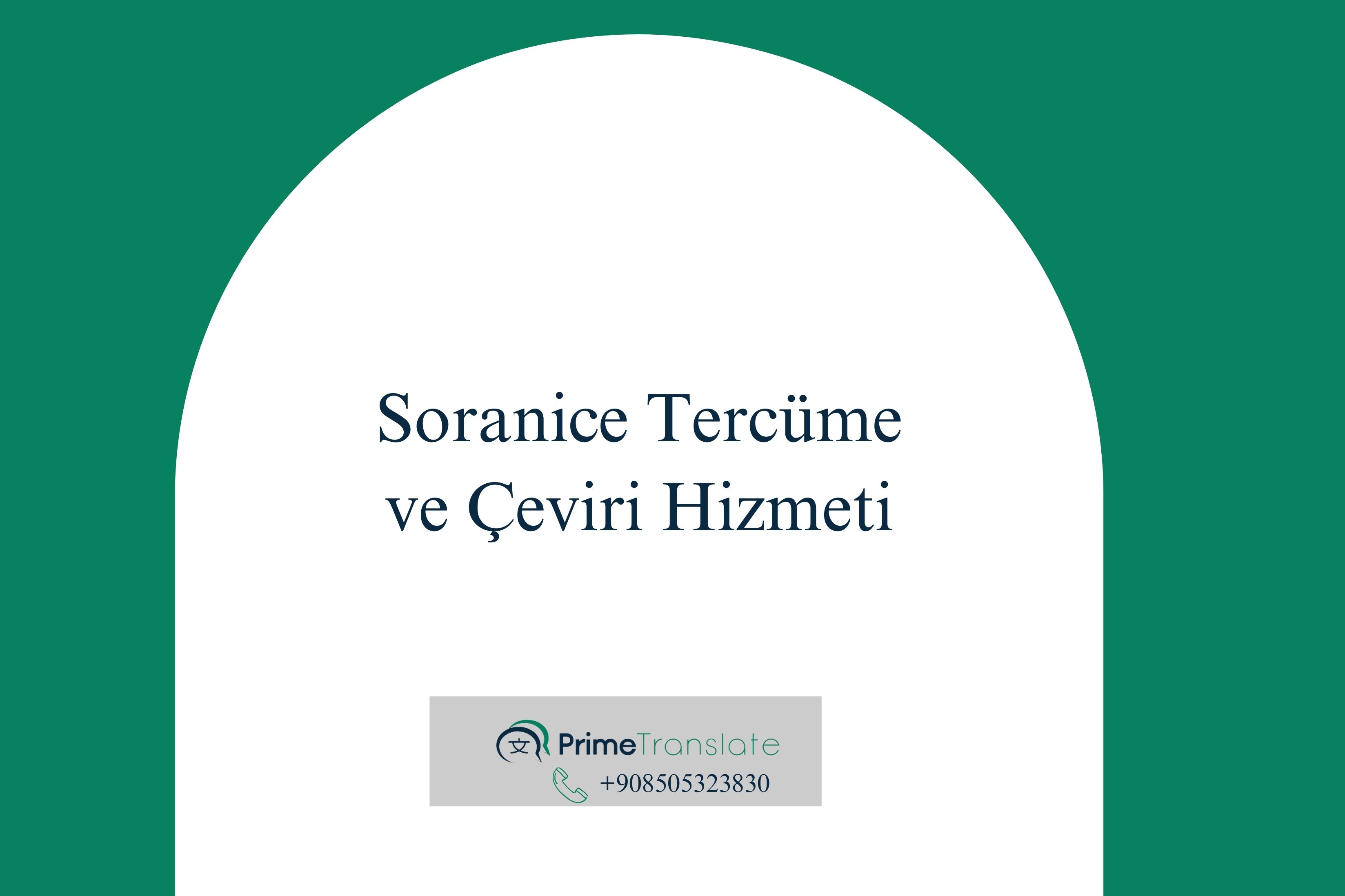 Soranice Tercüme ve Çeviri