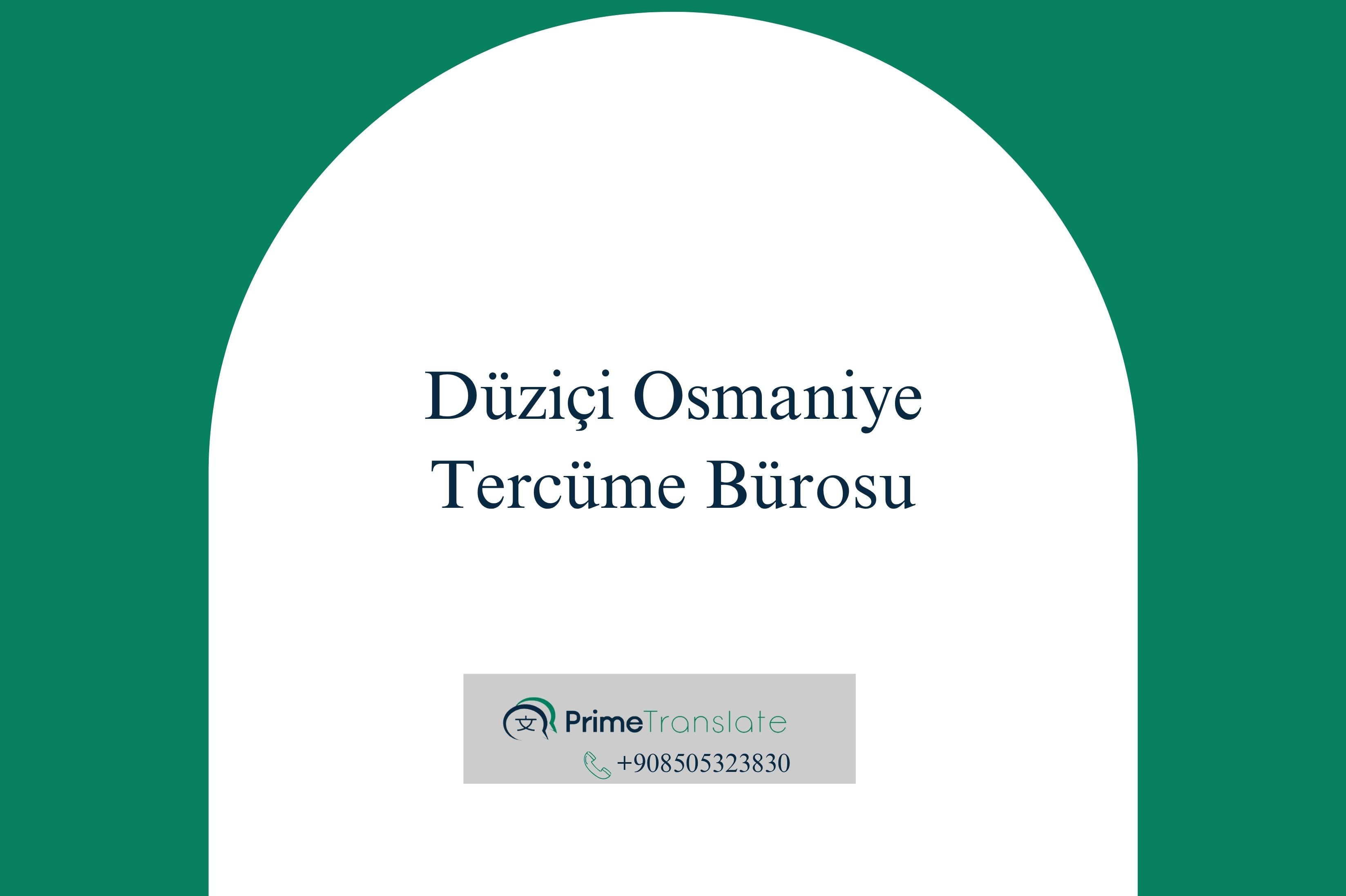 Düziçi Tercüme Bürosu